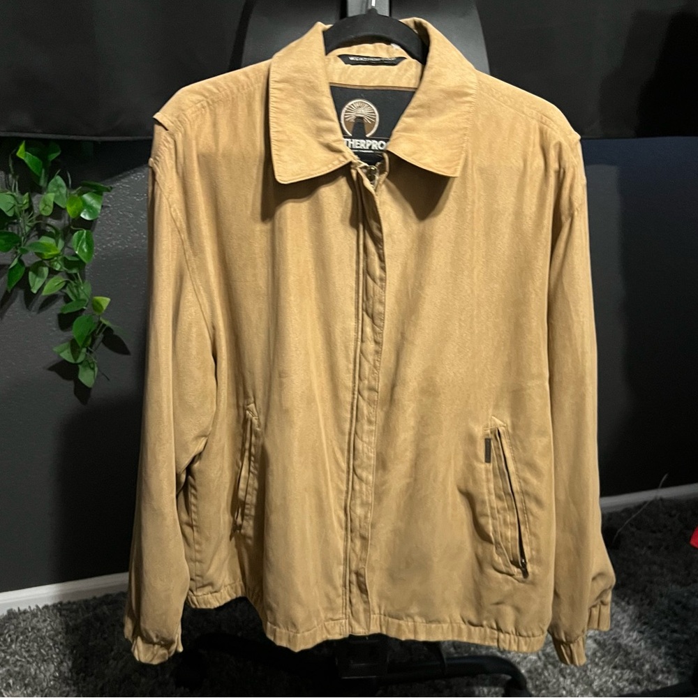 Zip up Suede Jacket Medium